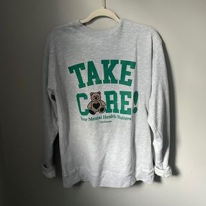 “Take Care” Mental Health recognition crewneck